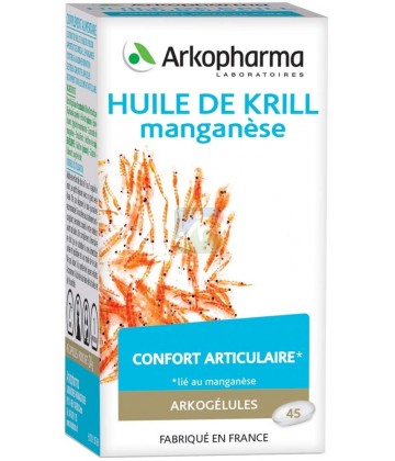 Arkogélules Huile de Krill Manganèse x 45
