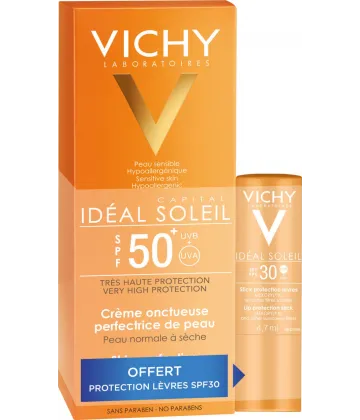 Vichy Idéal Soleil Coffret Crème Onctueuse SPF50 + 50 ml + Stick Lèvres 5 g OFFERT