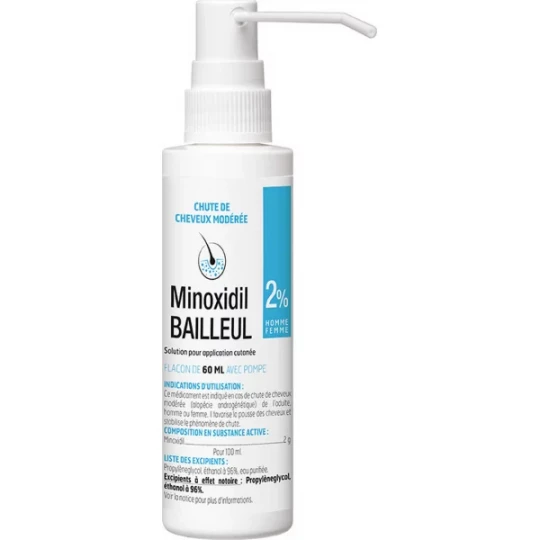 Minoxidil Bailleul 2% 3 x 60 ml