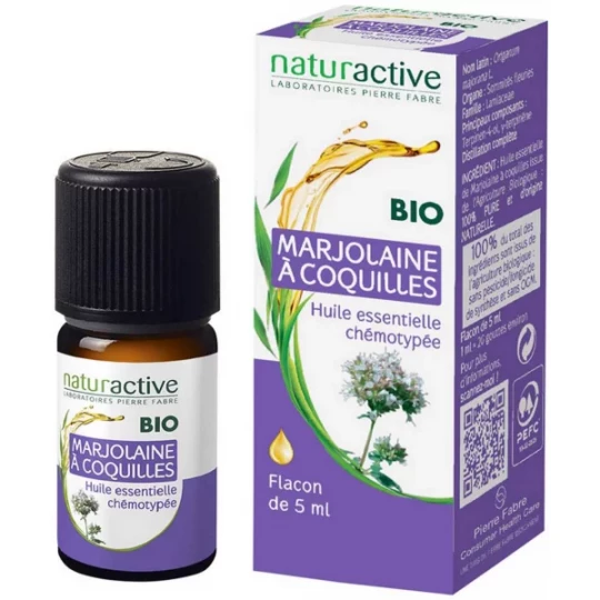 Naturactive Huile Essentielle Bio Marjolaine à Coquilles 5 ml