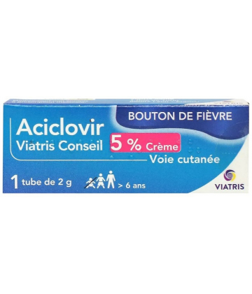 Aciclovir Mylan Viatris 5 % Crème 2 g