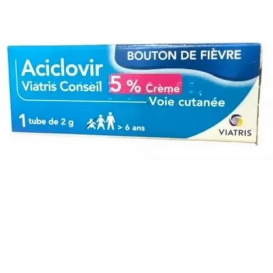 Aciclovir Mylan Viatris 5 % Tube 2 g