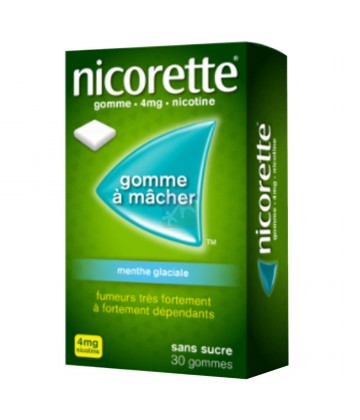 Nicorette 4 mg Menthe Glaciale Sans Sucre x 30