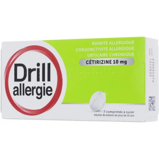 Drill Allergie Cetirizine 10 mg x 7