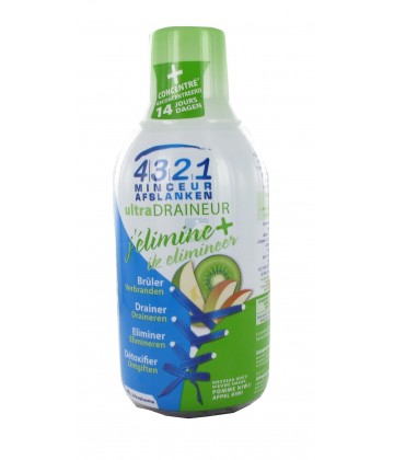 Arkopharma 4321 Minceur Ultra Draineur Goût Pomme Kiwi 280 ml