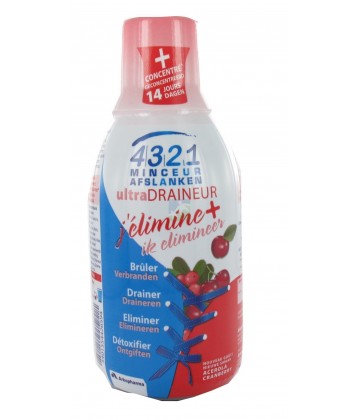 Arkopharma 4321 Minceur Ultra Draineur Goût Acerola-Cranberry 280 ml