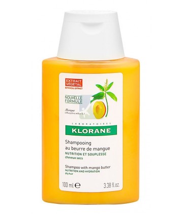 Klorane Baume Après-Shampoing Nutritif au Beurre de Mangue 100 ml