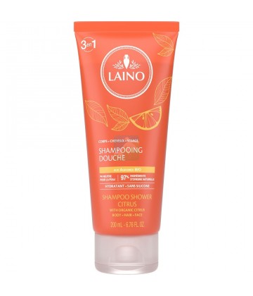 Laino Shampooing Douche aux Agrumes Bio 3 en 1 200 ml