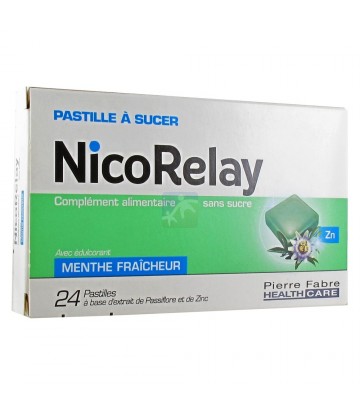 NicoRelay Pastilles Menthe Fraîcheur x 24