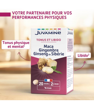 Juvamine Phyto Maca Ginseng Gingembre x 40