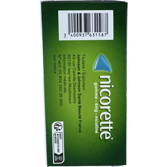 Nicorette 4 mg Menthe Fraîche Sans Sucre x 105 - image 2