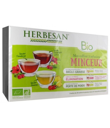 Herbesan Mon Coffret Minceur Bio Infusions 3 x 20