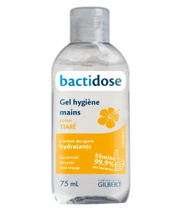 Gilbert Bactidose Gel Hydroalcoolique Tiaré 75 ml