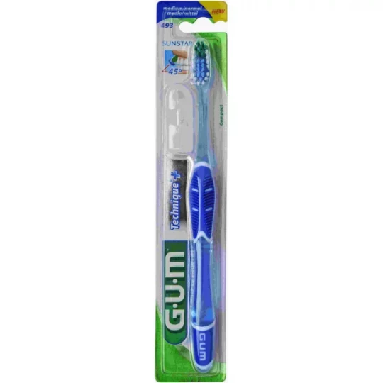 GUM Brosse à Dents 493 Technique Medium Compact