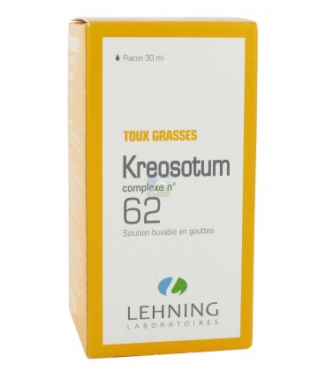 Lehning n°62 Kreosotum Toux Grasse 30 ml