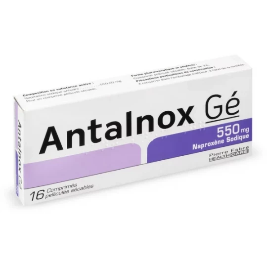 Antalnox 500 mg Comprimés pelliculés sécables x 16