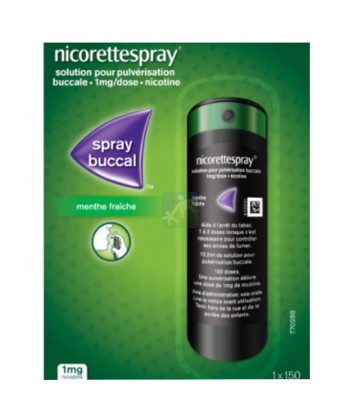 NicoretteSpray 1 mg Menthe Fraîche