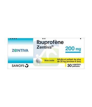 Ibuprofène Zentiva 200 mg Comprimés x 30