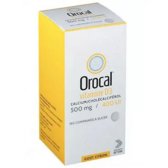 Orocal Vitamine D3 500 mg/400 UI Comprimés - image 2