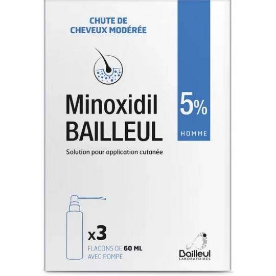Minoxidil Bailleul 5% 3 x 60 ml - image 3