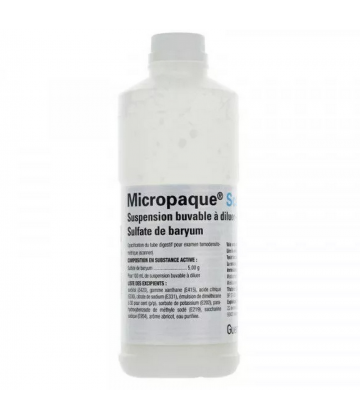 Micropaque Scanner Suspension buvable 150 ml