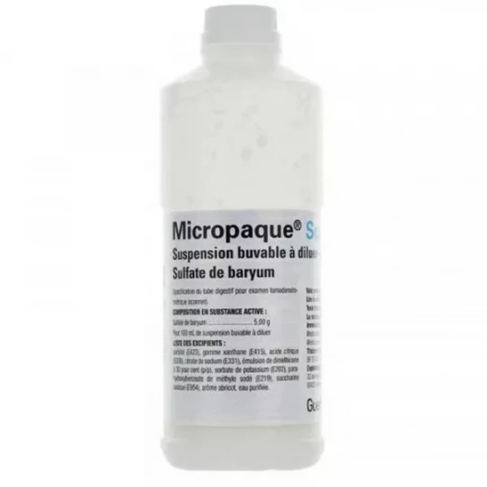 Micropaque Scanner Suspension buvable 150 ml