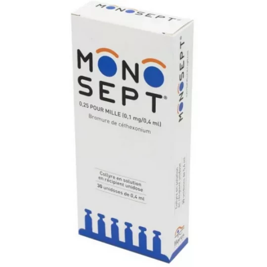 Monosept 0,25 pour 1000 Collyre Unidoses x 30