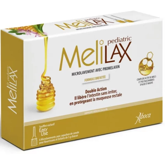 Aboca Melilax Pediatric Microlavements 5 g x 6
