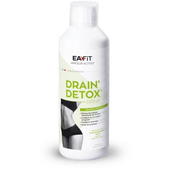 Eafit Drain' Détox Solution Buvable Goût Citron 500 ml