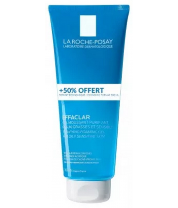 La Roche-Posay Effaclar Gel Moussant Purifiant 300 ml dont 100 ml OFFERTS