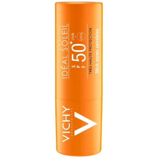 Vichy Idéal Soleil Stick Visage et Zones Sensibles SPF50+ 9 g