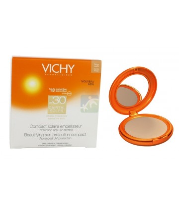 Vichy Idéal Soleil Compact Solaire Embellisseur Beige Sablé SPF30 9 g