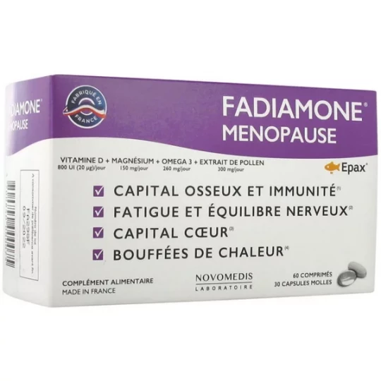 Fadiamone Ménopause Comprimés x 60 + Gélules x 30
