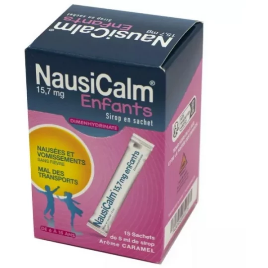 NausiCalm 15,7 mg Sirop Enfant Sachets x 15