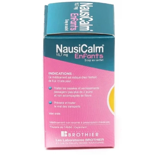 NausiCalm 15,7 mg Sirop Enfant Sachets x 15 - image 2
