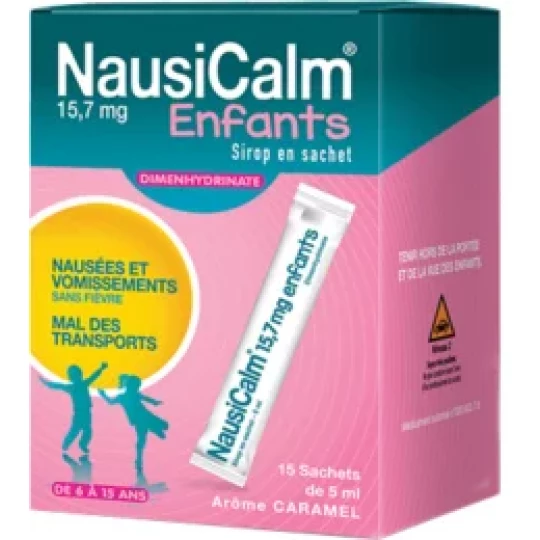 NausiCalm 15,7 mg Sirop Enfant Sachets x 15 - image 3