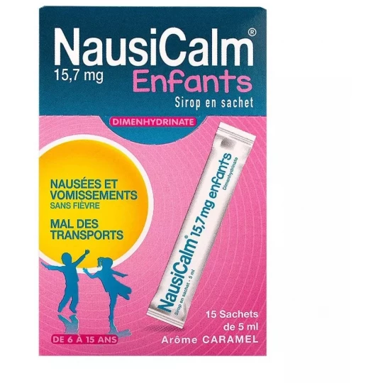 NausiCalm 15,7 mg Sirop Enfant Sachets x 15