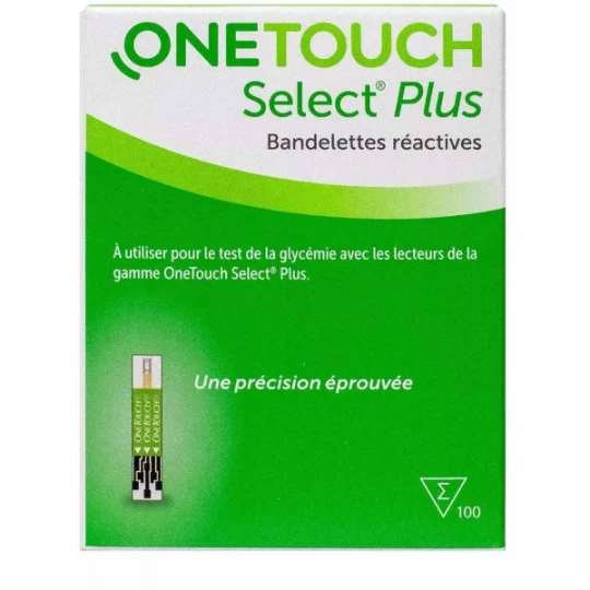 OneTouch Select Plus Bandelettes Réactives x 100