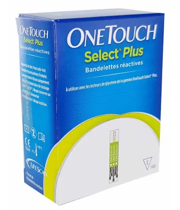 OneTouch Select Plus Lecteur de Glycémie - Pack de Renouvellement
