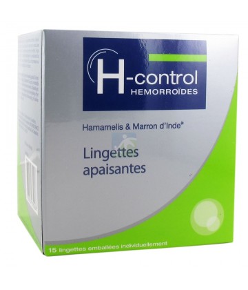 H-Control Hémorroïdes Lingettes Apaisantes x 15