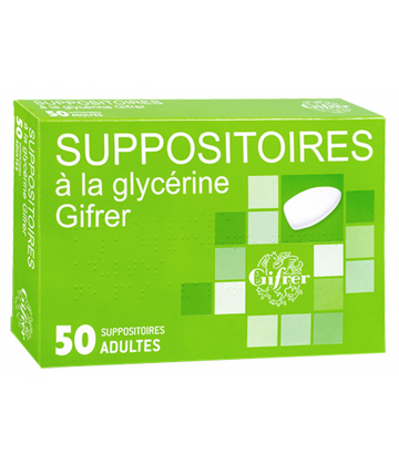 Suppositoires à la Glycérine Gifrer Adultes x 50