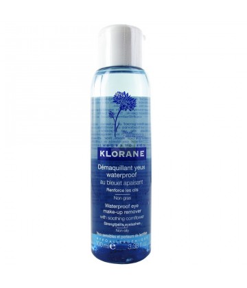 Klorane Démaquillant Yeux Waterproof au Bleuet 100 ml