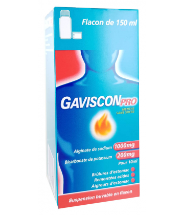 GavisconPro Menthe Suspension Buvable 150 ml