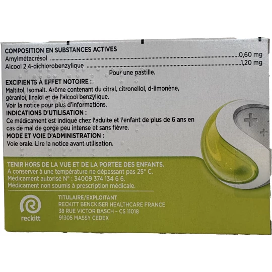Strepsils Pastilles Citron Sans Sucre x 24 - image 2