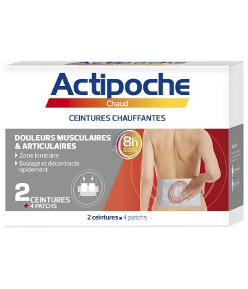 Actipoche Ceintures Chauffantes x 2