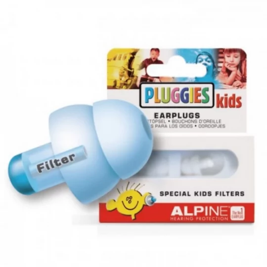 Alpine Pluggies Kids Bouchons d'Oreilles Bleus