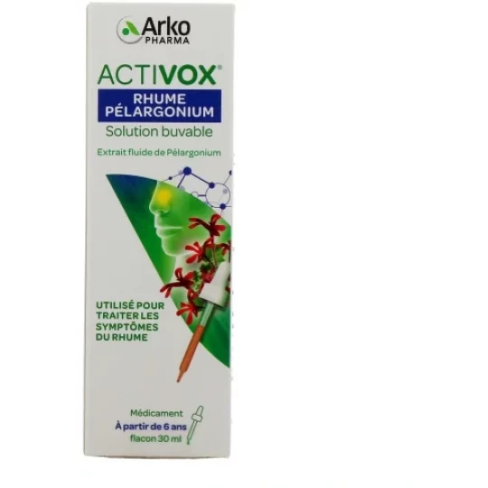 Activox Rhume Pélargonium Gouttes 30 ml - image 3