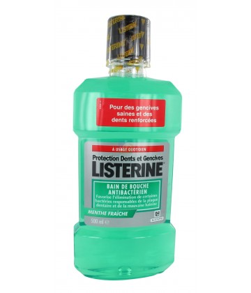 Listerine Bain de Bouche Protection Dents et Gencives 500 ml