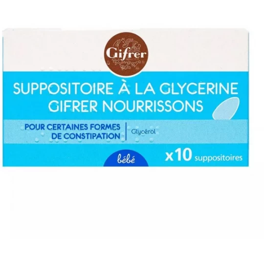 Gifrer Suppositoires à la Glycérine Nourrissons x 10