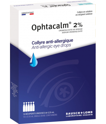 Ophtacalm 2 % Collyre Unidoses x 10